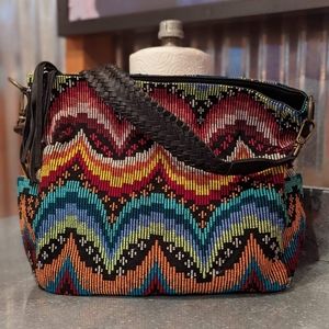 Hasta La Vista Rainbow Moons Boho Bag